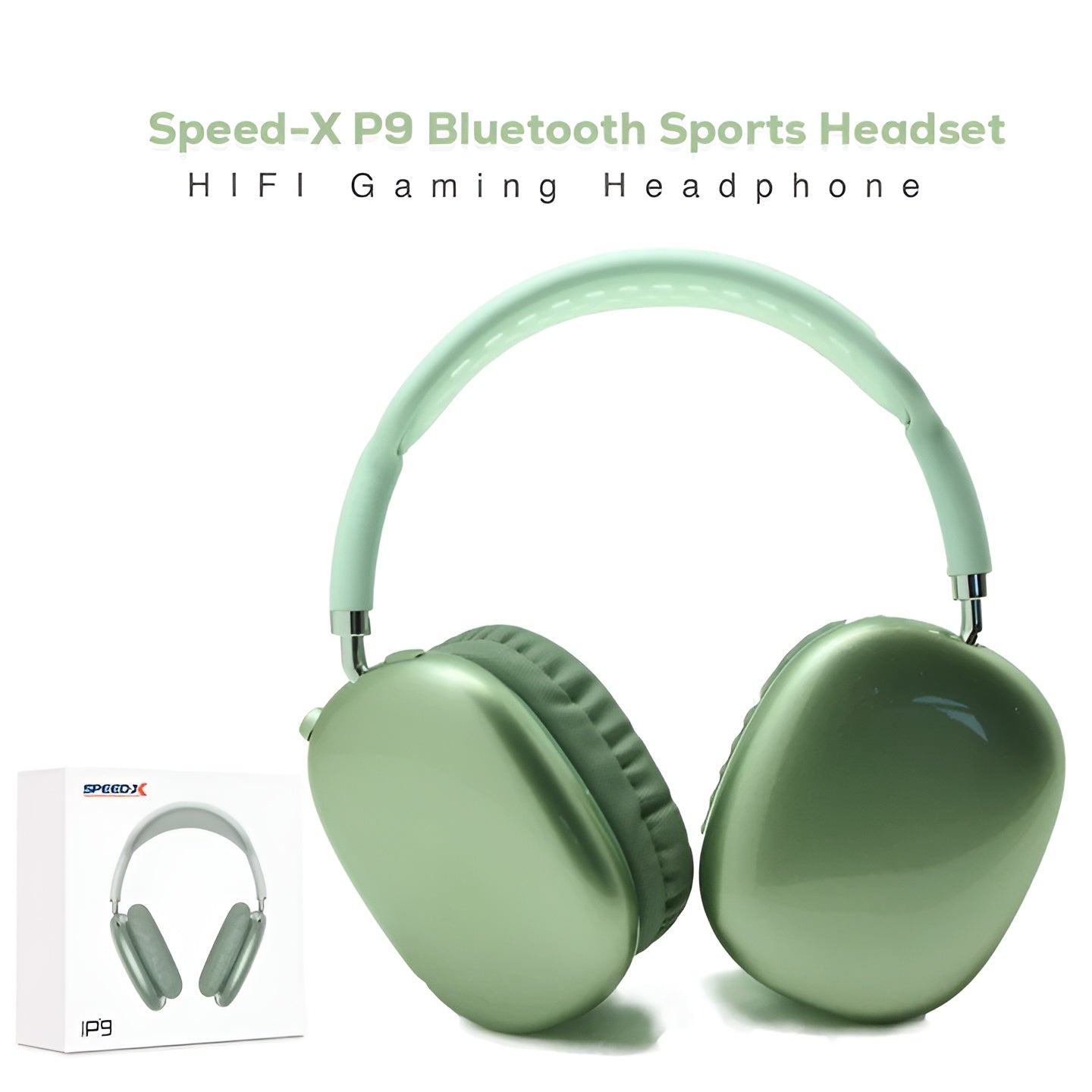 Speed-X Technologies P9 Bluetooth Headset | Bluetooth Hifi Gaming Headset - Black