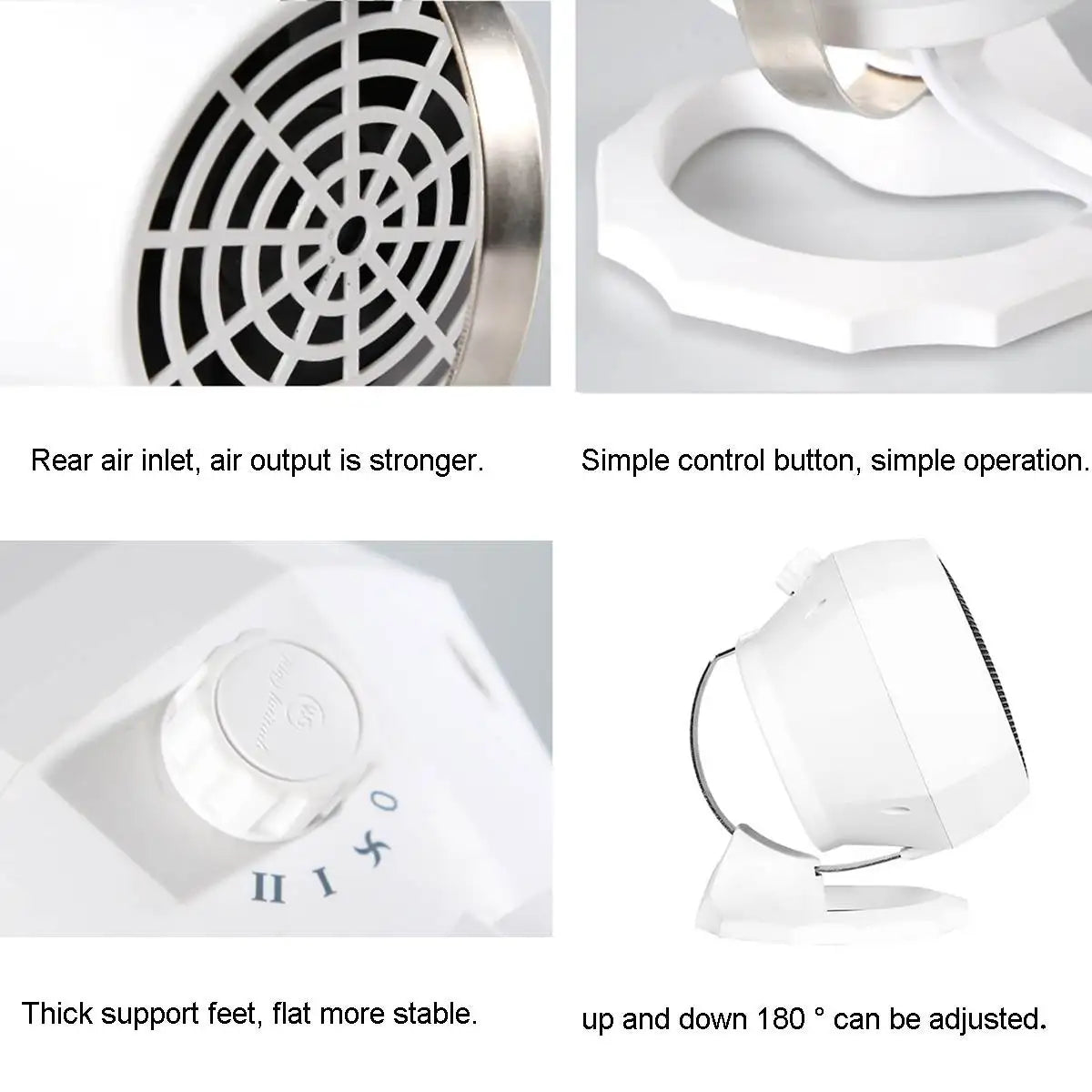 Miniature heater model WG-089.. Flexible 1800W Portable Electric Heater Fan Winter Warm Hot Fan Home Office Winter Warmer(random color )