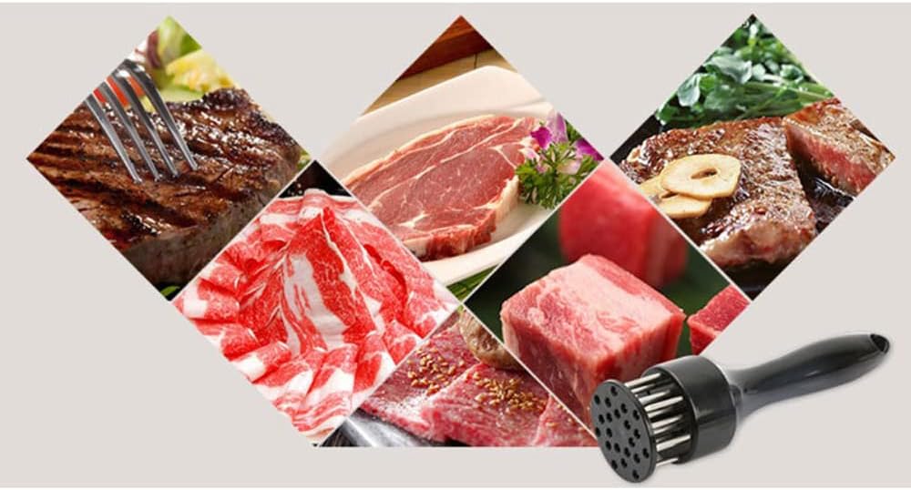 Meat Tenderizer Loose Meat Stainless Steel Needle Eco-Friendly (random color)