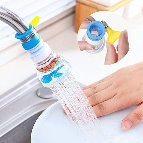 1 Pc Faucet-Tap - Anti-Splash 360 Degree Adjustable and Rotating Water Purifier Tap For Kitchen-Shower with Clip-Water Saving Filter ( Random Color)