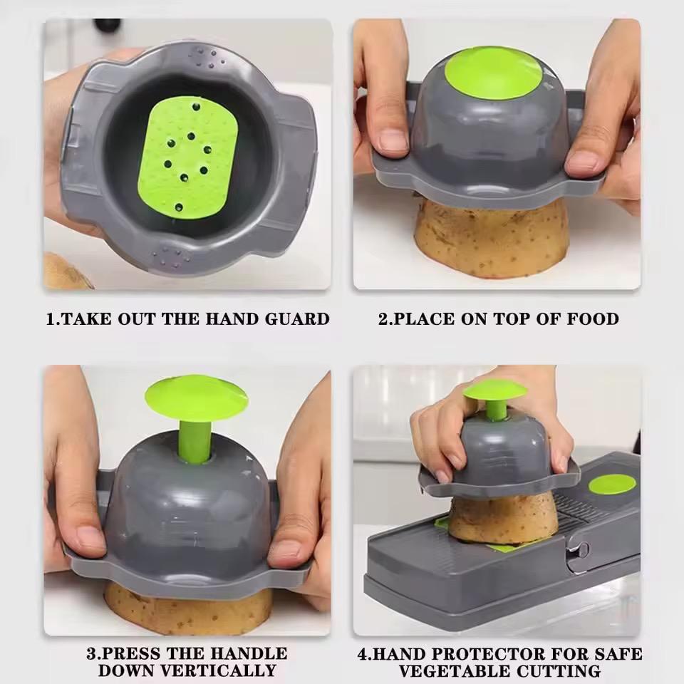 16 in 1 Multifunctional Vegetable Slicer Cutter Shredders Slicer With Basket Fruit Potato Chopper Carrot Grater