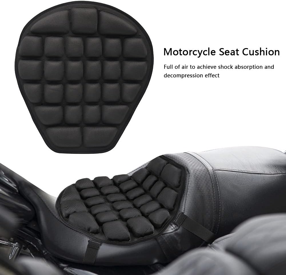 Universal Waterproof Bike and Motorcycle Seat Cushion – Premium Comfortable Relaxer Seat Cover with Anti-Slip Design, Shock Absorption, and Weather-Resistant Protection – Ideal for All Bicycles, Scooters, and Motorcycles