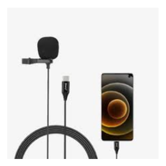 Jmary TikTok Type-c Lavalier Microphone with Clip Compatible Mobile, Laptop Tab etc