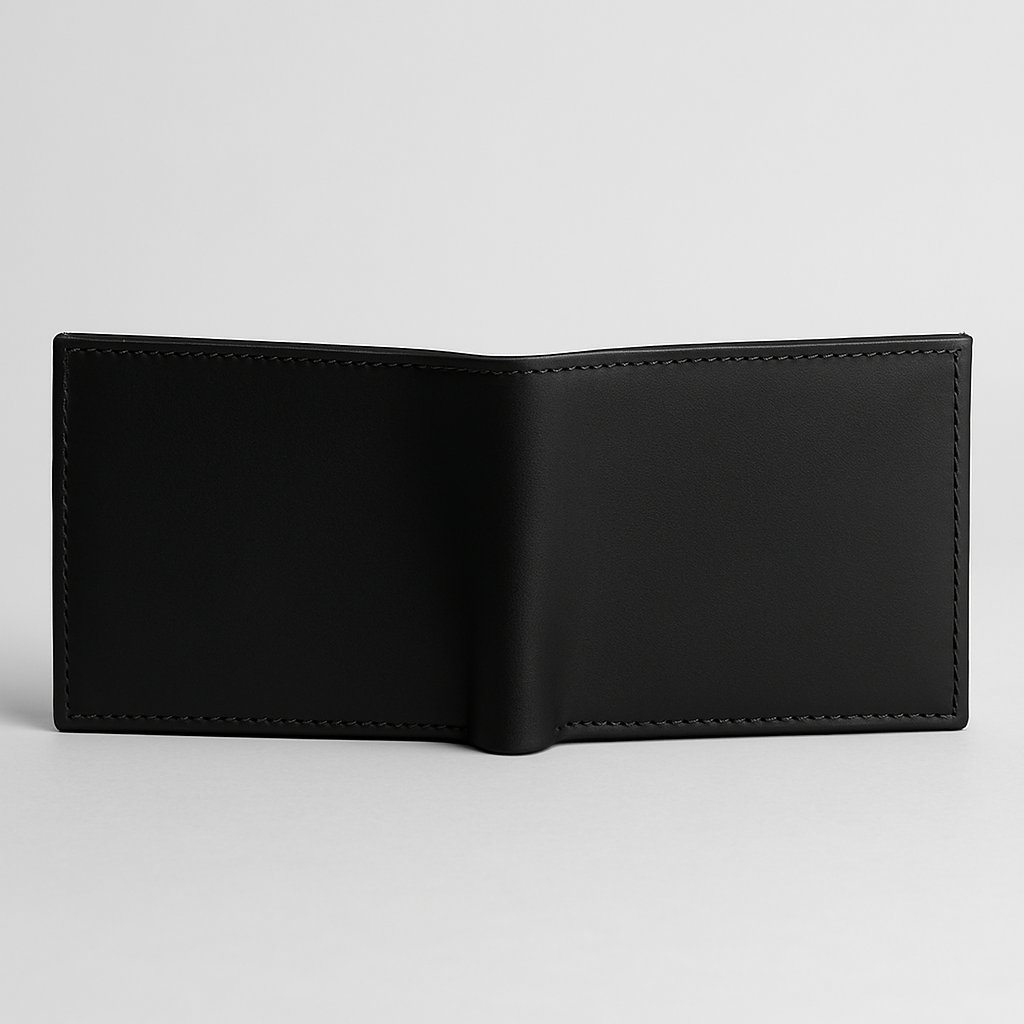 Original Cow Leather Handmade Men’s Wallet – Premium Slim Bifold Design, Available in Black, Brown & Mustard