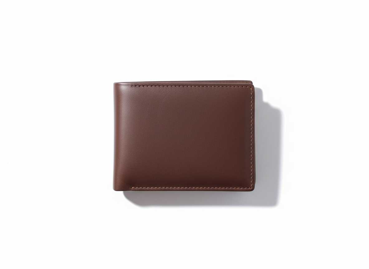 Original Cow Leather Handmade Men’s Wallet – Premium Slim Bifold Design, Available in Black, Brown & Mustard