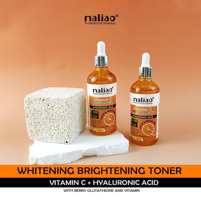 Maliao Vitamin C Whitening Brightening Toner with Berry Glutathione & Hyaluronic Acid – Anti-Oxidation, Pore Refining, All Skin Types, 30ml
