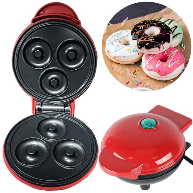 Compact Electric Donut Maker Machine – Quickly And Evenly Bake Delicious Homemade Donuts In Minutes