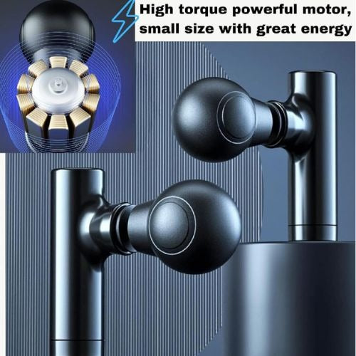 Rechargeable Facial Gun Massager – Compact Skincare Device with Type-C Charging, ABS Plastic, Portable & Easy-to-Use for Relaxing Face Massage