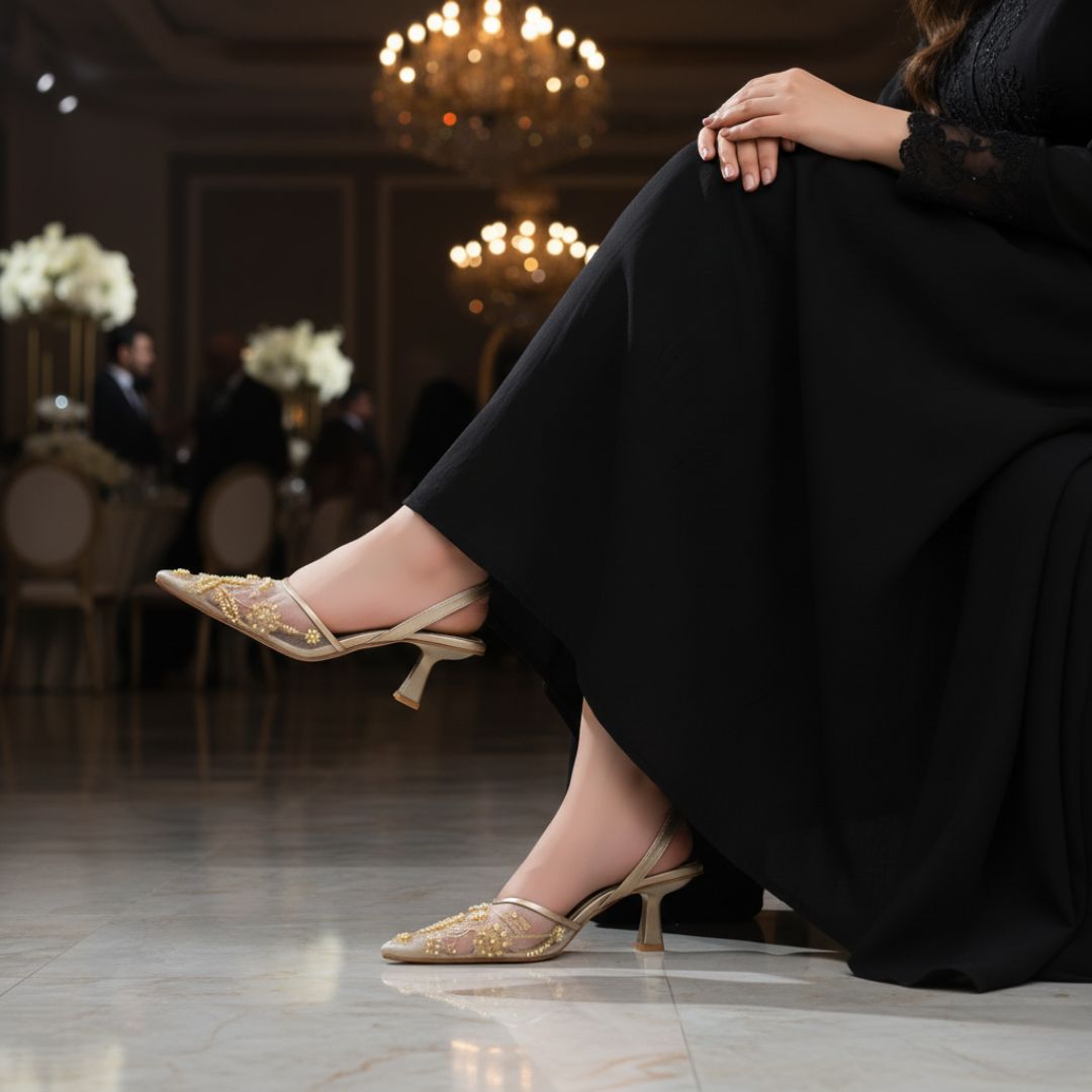 Elegant Fawn Hand-Embroidered Kitten Heels for Women (10)